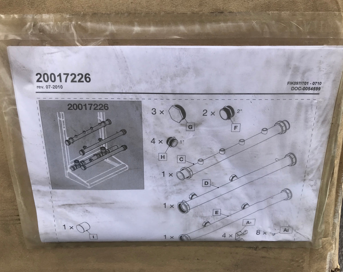 Vokera 20017226 hydraulic manifold 100kw for floor standing boiler condexa pro rig #1401