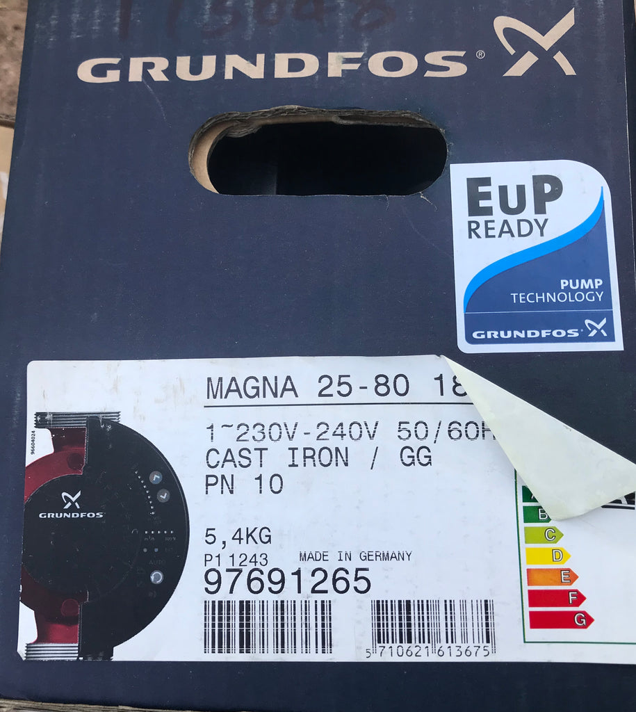 Grundfos MAGNA UPE 25-80 Variable Speed Pump 240V 97691265 #1586 VAT