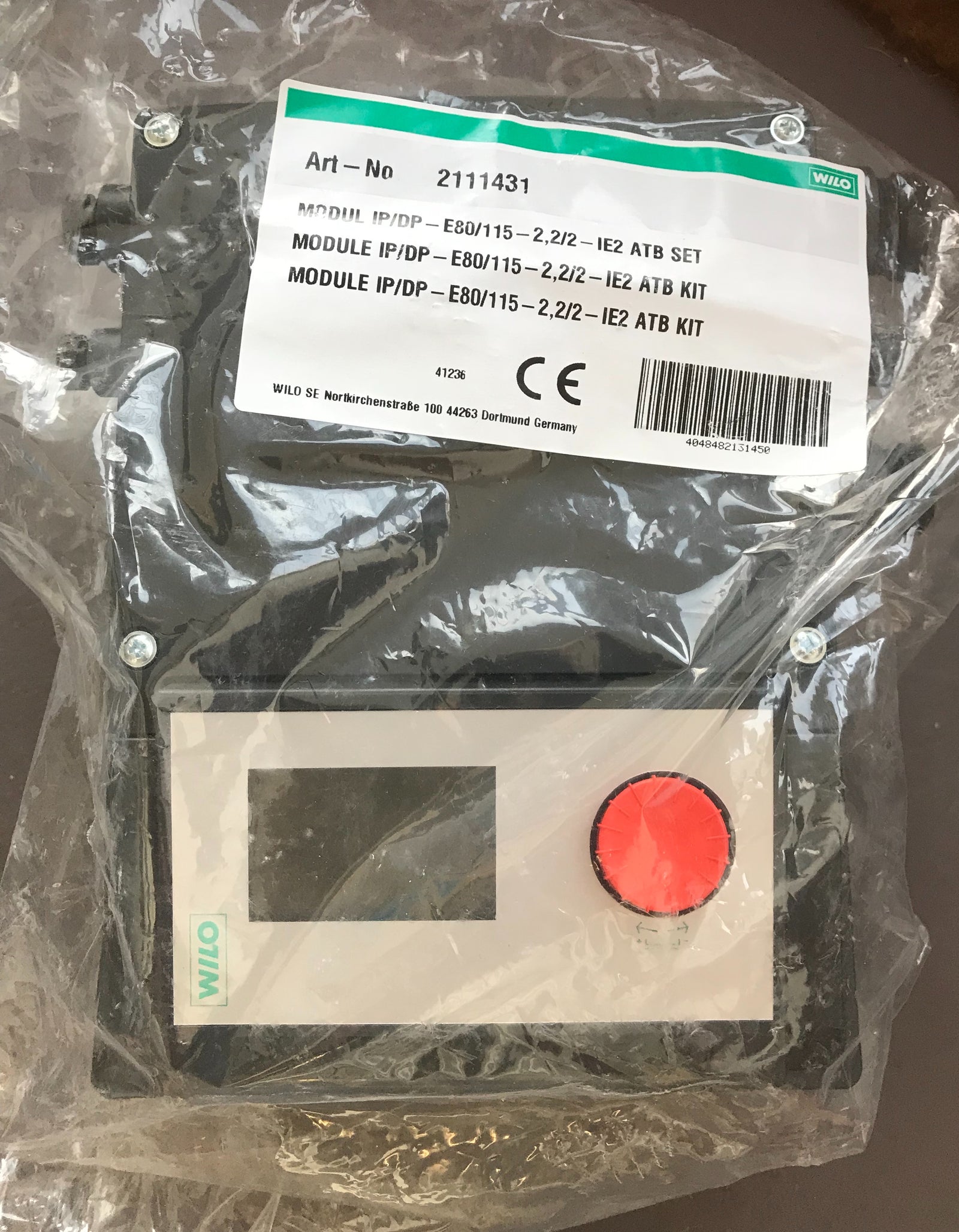 Wilo VeroLine IP-e DP-e 80/115-2,2/2 replacement control terminal box #876