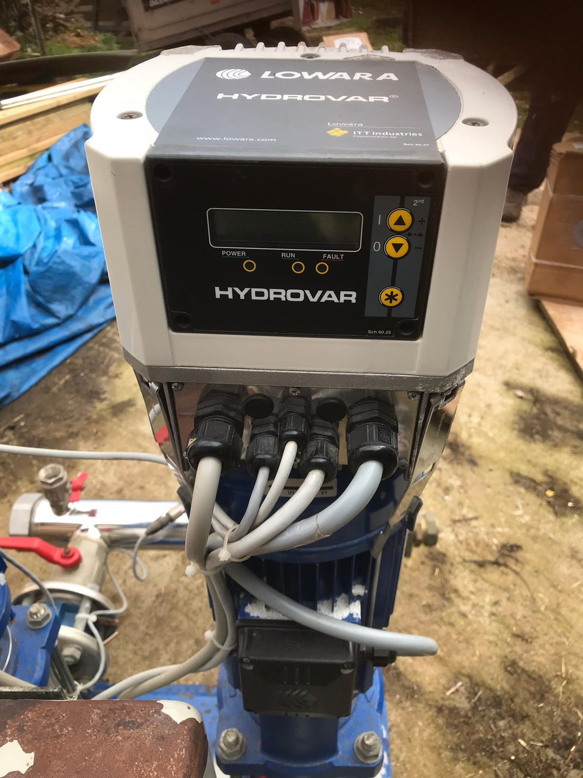 Lowara Hydrovar GHV20/SV1603F30T Variable Twin Pressure Booster pump Set 415v #804