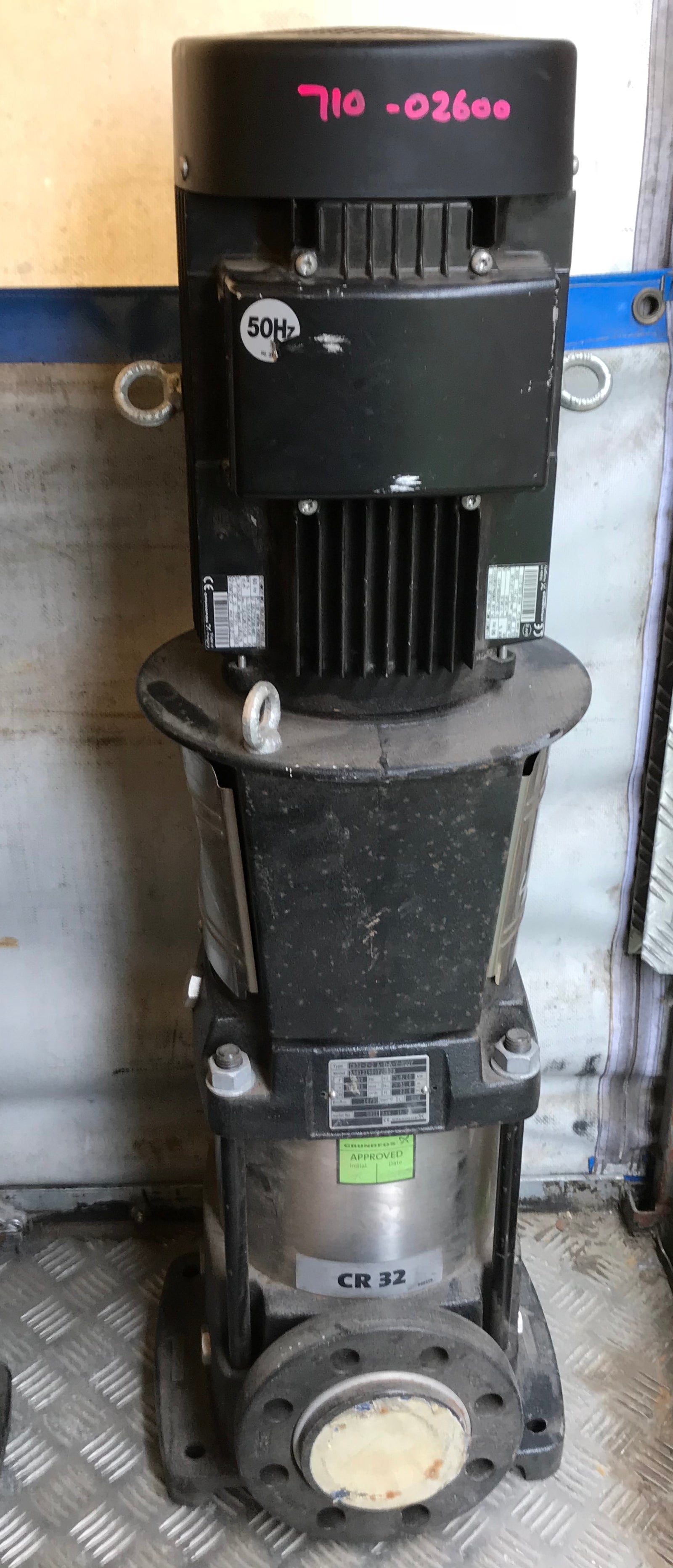 Grundfos CR 32-2-2 A-F-A-V-HQQV 415v dn65 vertical multistage pump 96121980 #1473