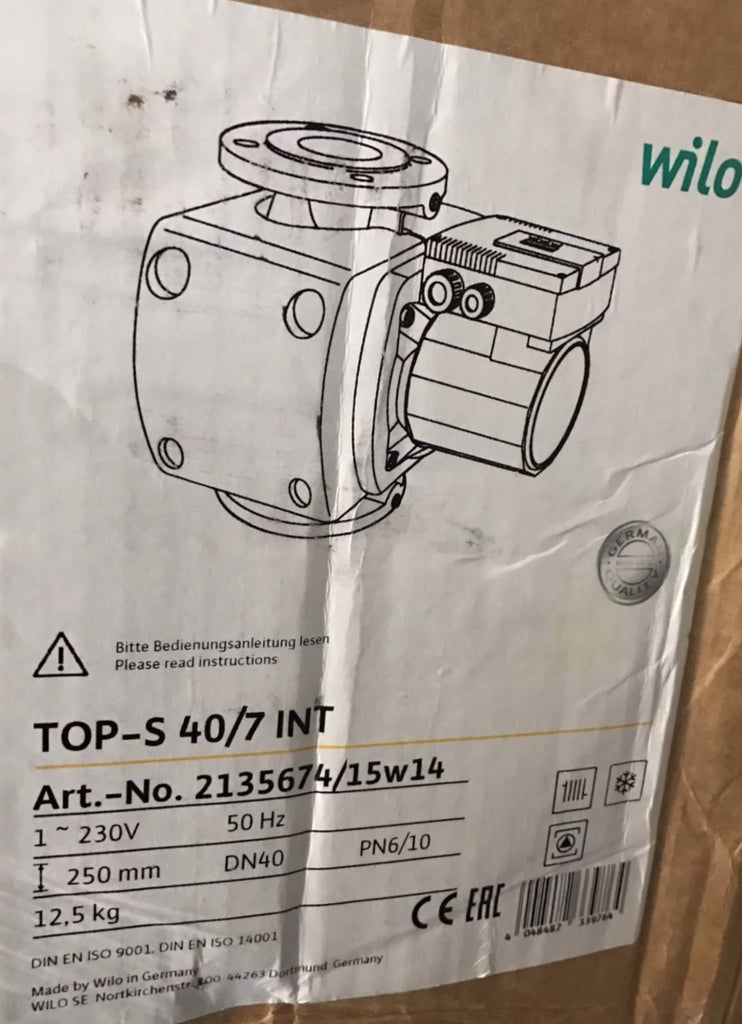 Wilo TOP-S 40/7 Heating Circulator Pump 240v 2135674 #657