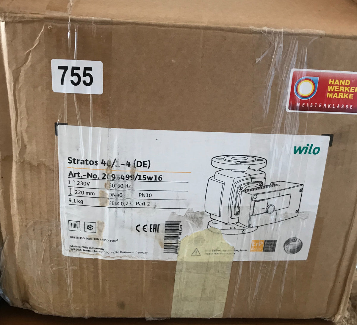 Wilo Stratos 40/1-4 2095499 Central Heating Circulator Pump #755