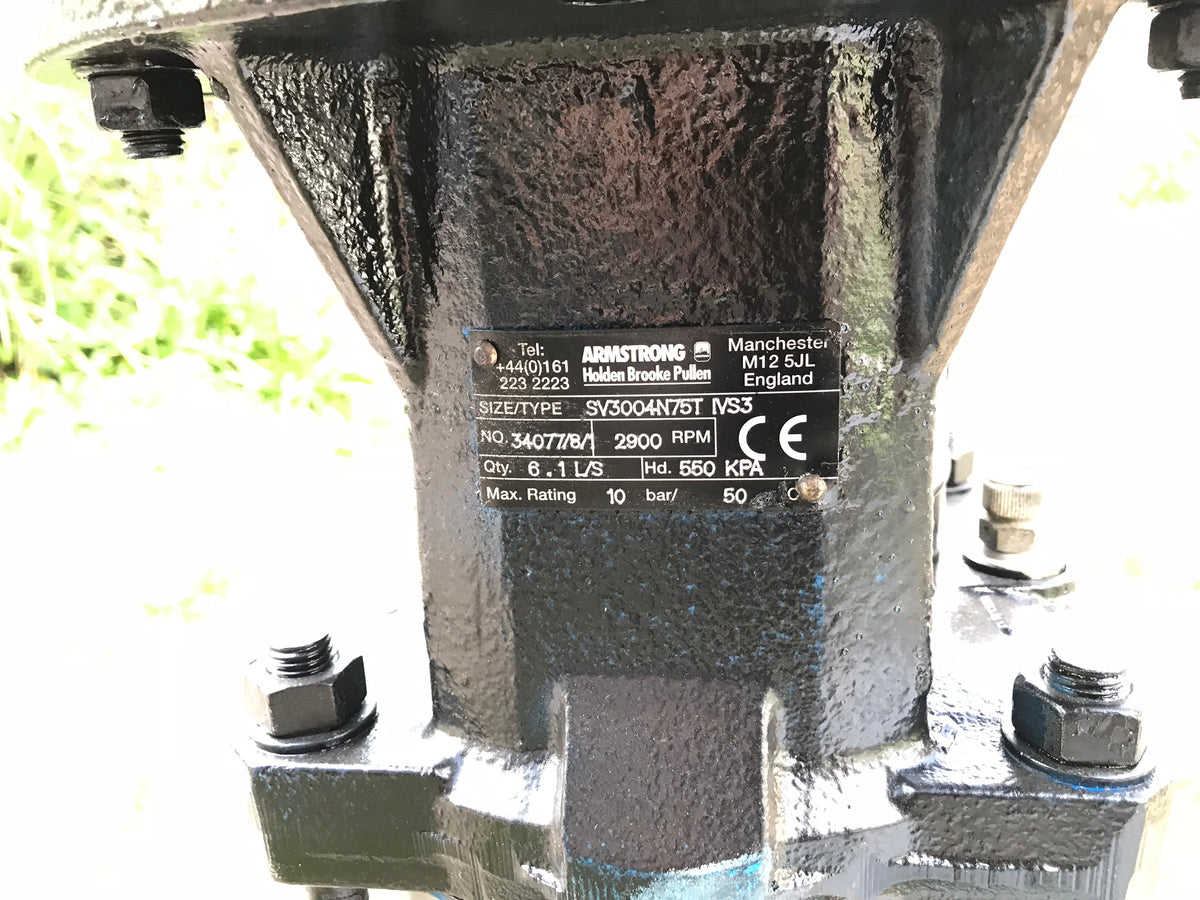 Armstrong Lowara SV3004N75 7.5kw 415v Vertical Multistage Pump #1493