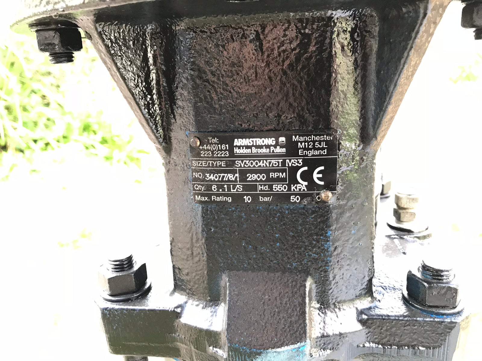 Armstrong Lowara SV3004N75 7.5kw 415v Vertical Multistage Pump #1493