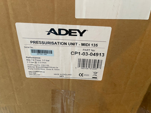 Adey Pressurisation Unit Midi 135 CP1 03 04913 #2778 VAT – The Pump Dealer