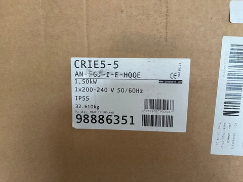 Grundfos CRIE 5-5 AN FGJ I E HQQE 1.5kw 240v Vertical Multistage Pump 98886351 #3008 VAT