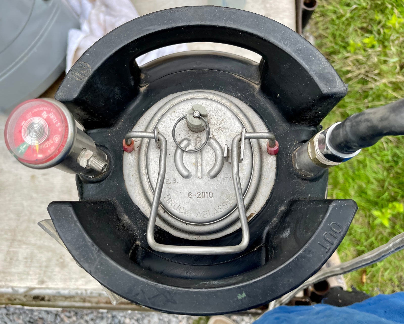 HUGHES STD-38G Portable, stainless steel emergency eye, face and body shower unit #3174