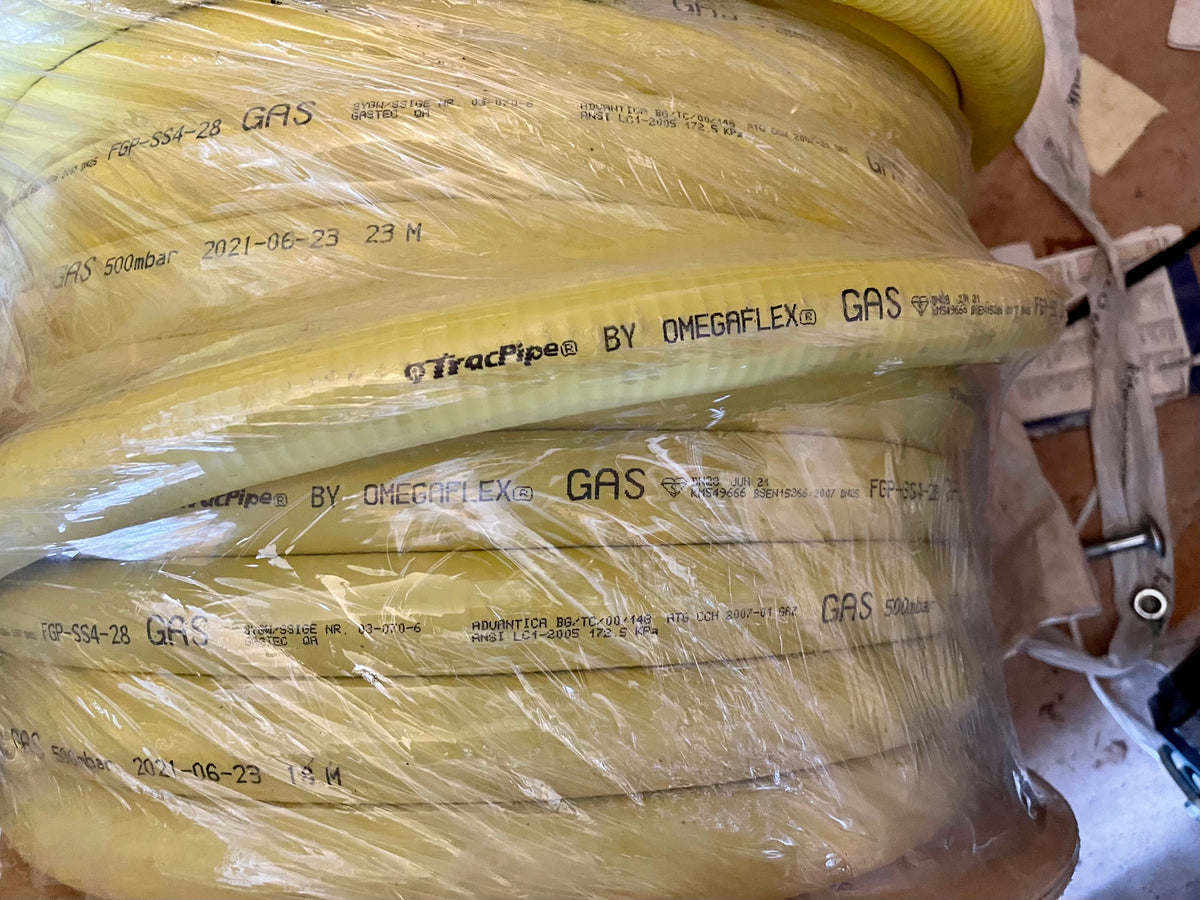 Omegaflex TracPipe 30m Coil Flexible Gas Pipe - 28mm DN28 FGP-SS4-28-30 #2761