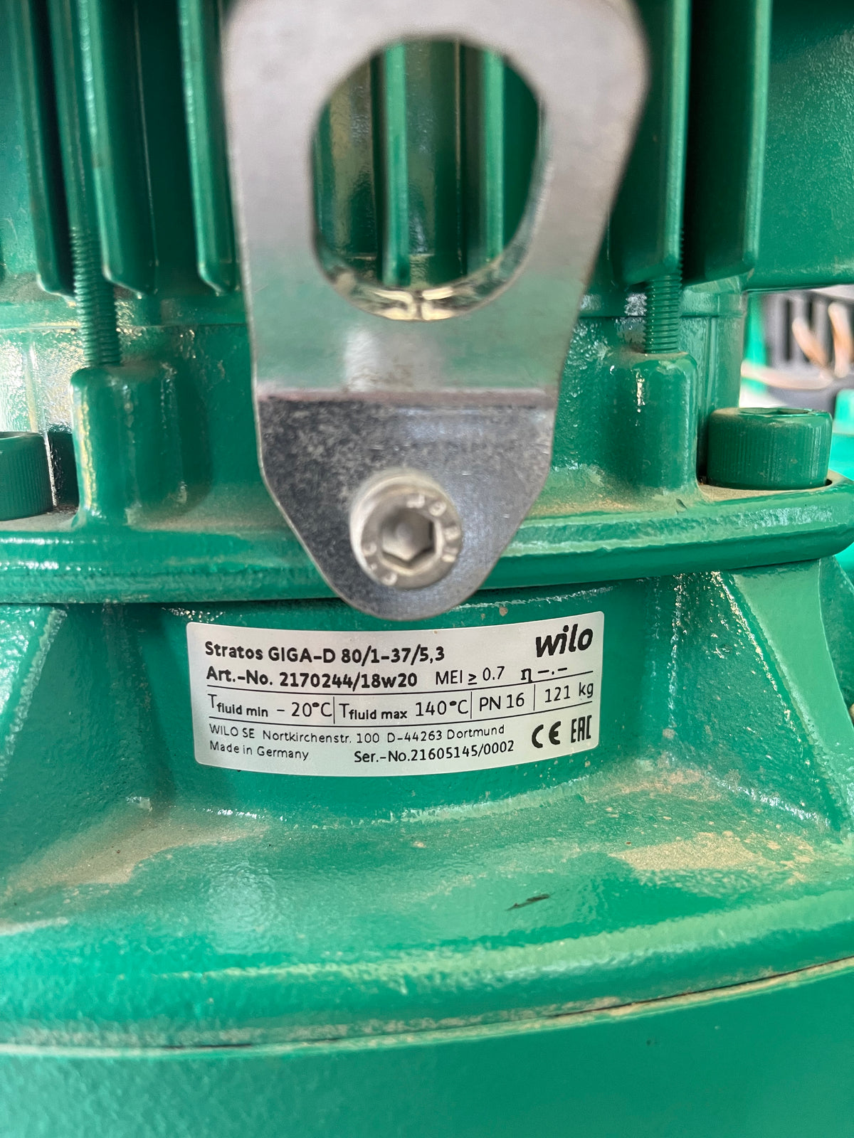 Wilo Stratos GIGA-D 80/1-37/5.3 415v DN80 2170244  5.4kw Circulator Pump 2170244 #3108