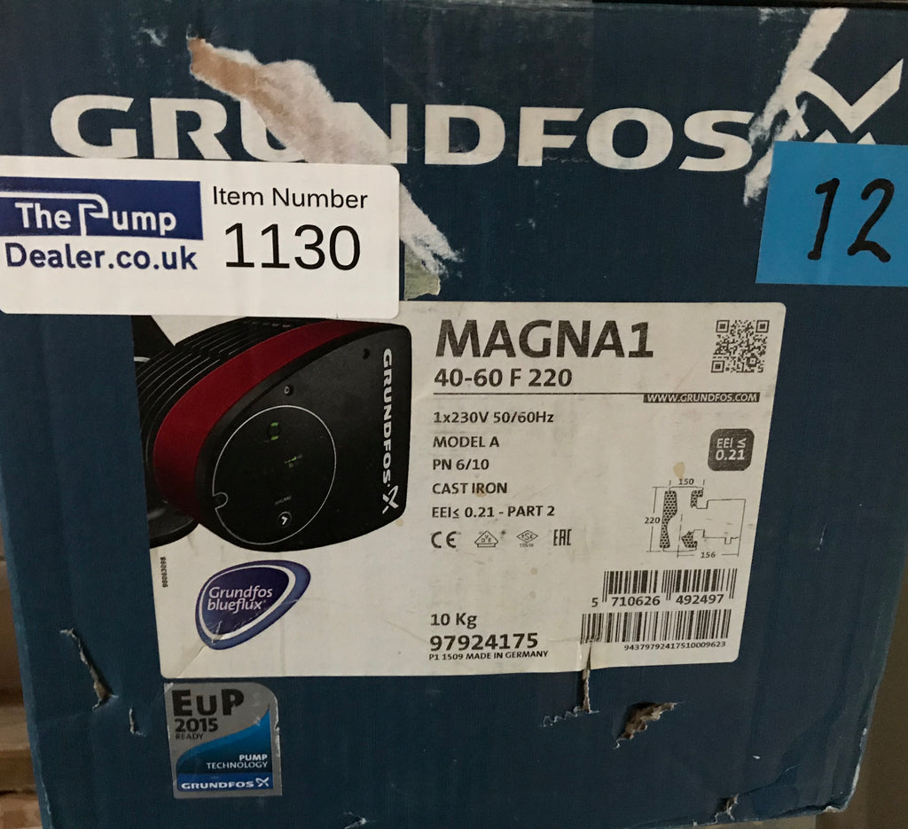 Grundfos Magna1 40-60F 97924175 1PH Flanged Pump Heating Circulator 240v #1130