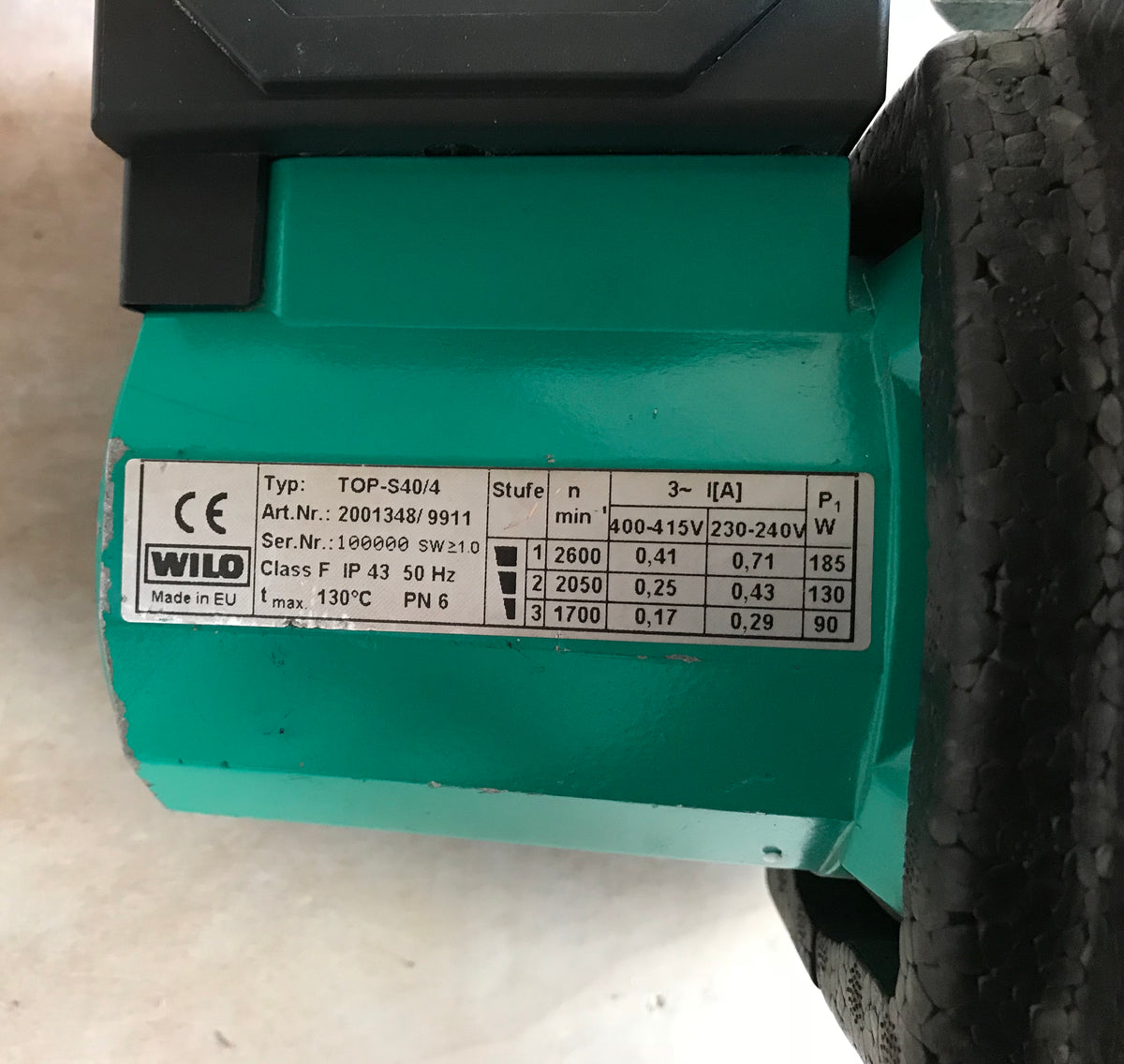 Wilo TOP-S40/4 400v Heating Pump Circulator 2001348 #1137