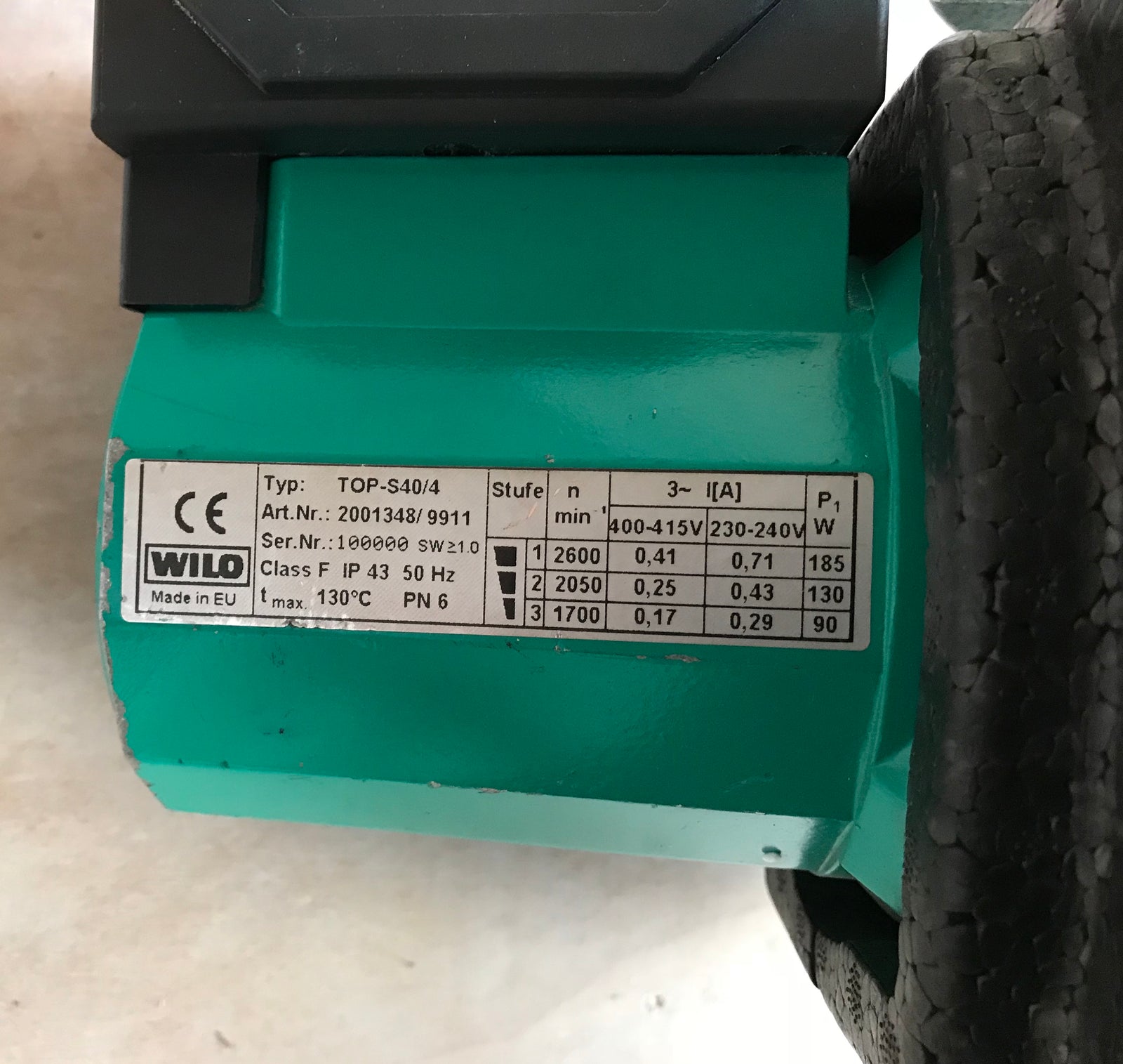 Wilo TOP-S40/4 400v Heating Pump Circulator 2001348 #1137