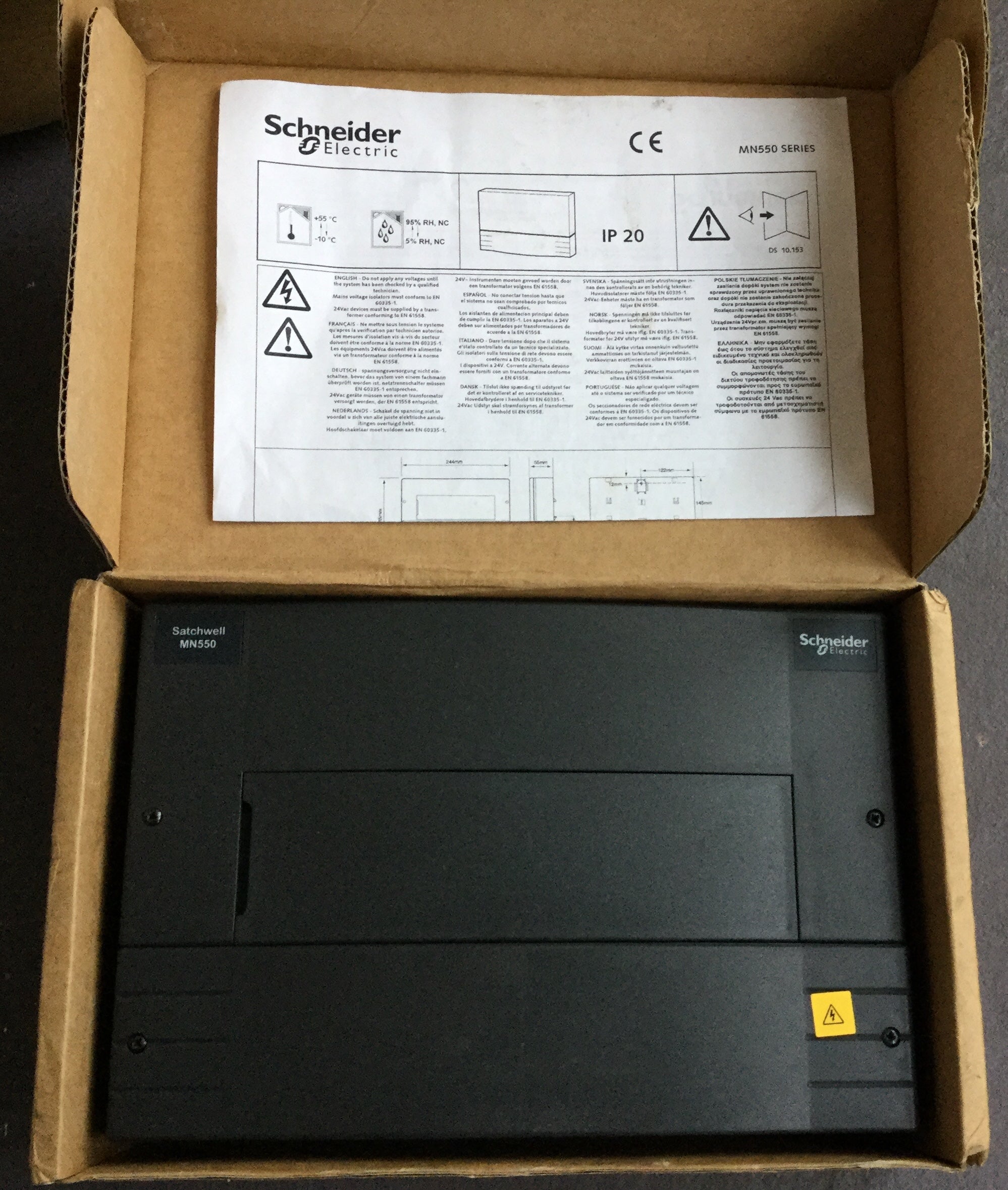 Schneider Satchwell MN-550 XCOM MicroNet 550 Dual NCP Controller Digital #1034