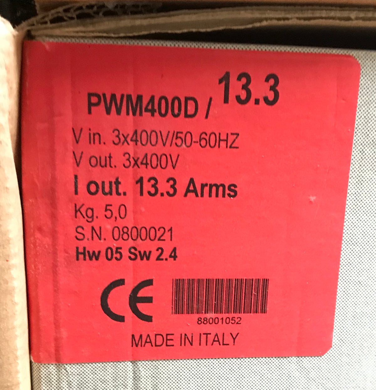 WACS PWM400D/13.3 Pump Inverter Drive Controller 5.5KW DAB Active Driver #1881 Vat