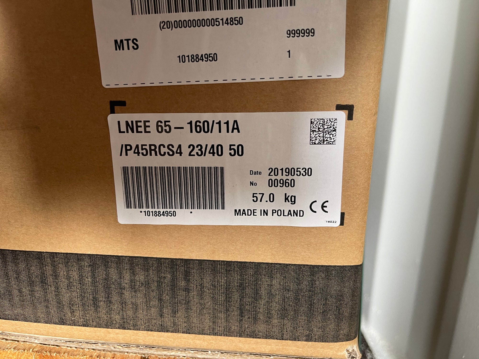 Lowara LNEE 65-160/11A/P45RCS4 1.1kw 415v Circulator Pump 101884950 DN65 #3042 VAT