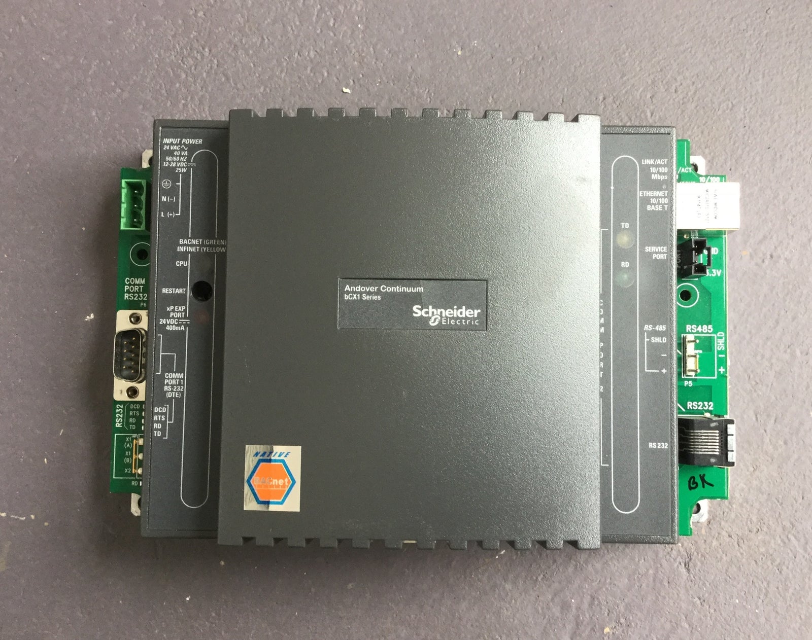 BCX1-CR-32 Bacnet INFINET Controller router Andover Controls Schneider #738