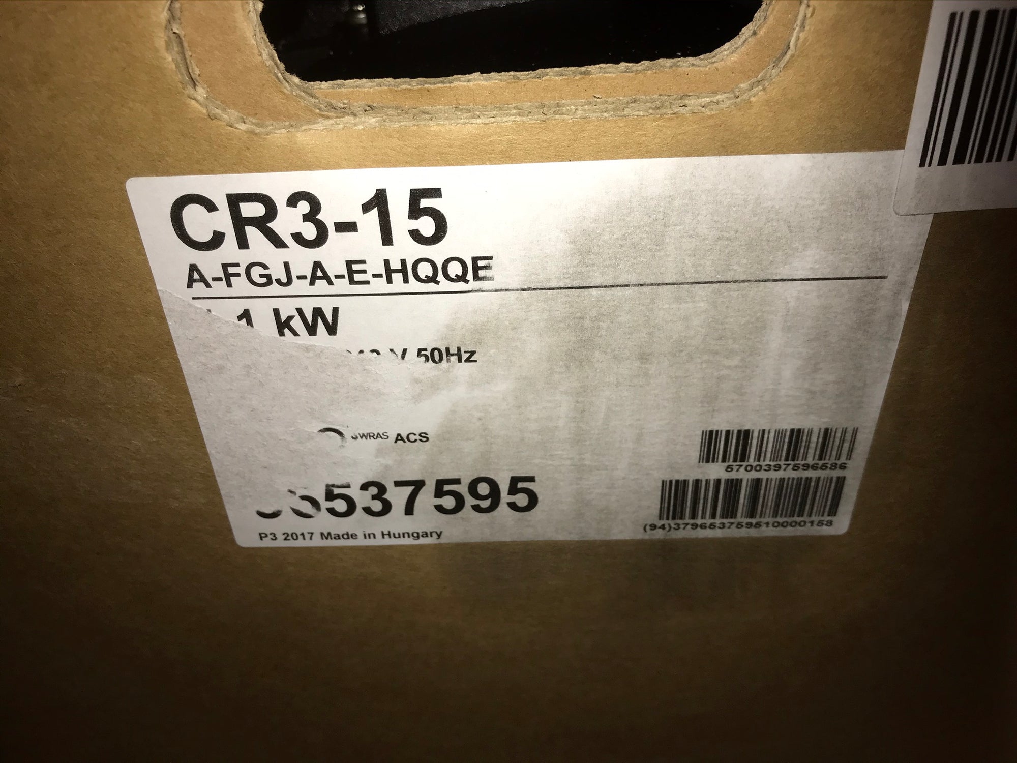 Grundfos CR 3-15 A FGJ A E HQQE 240v vertical multistage pump 96537595 #2158