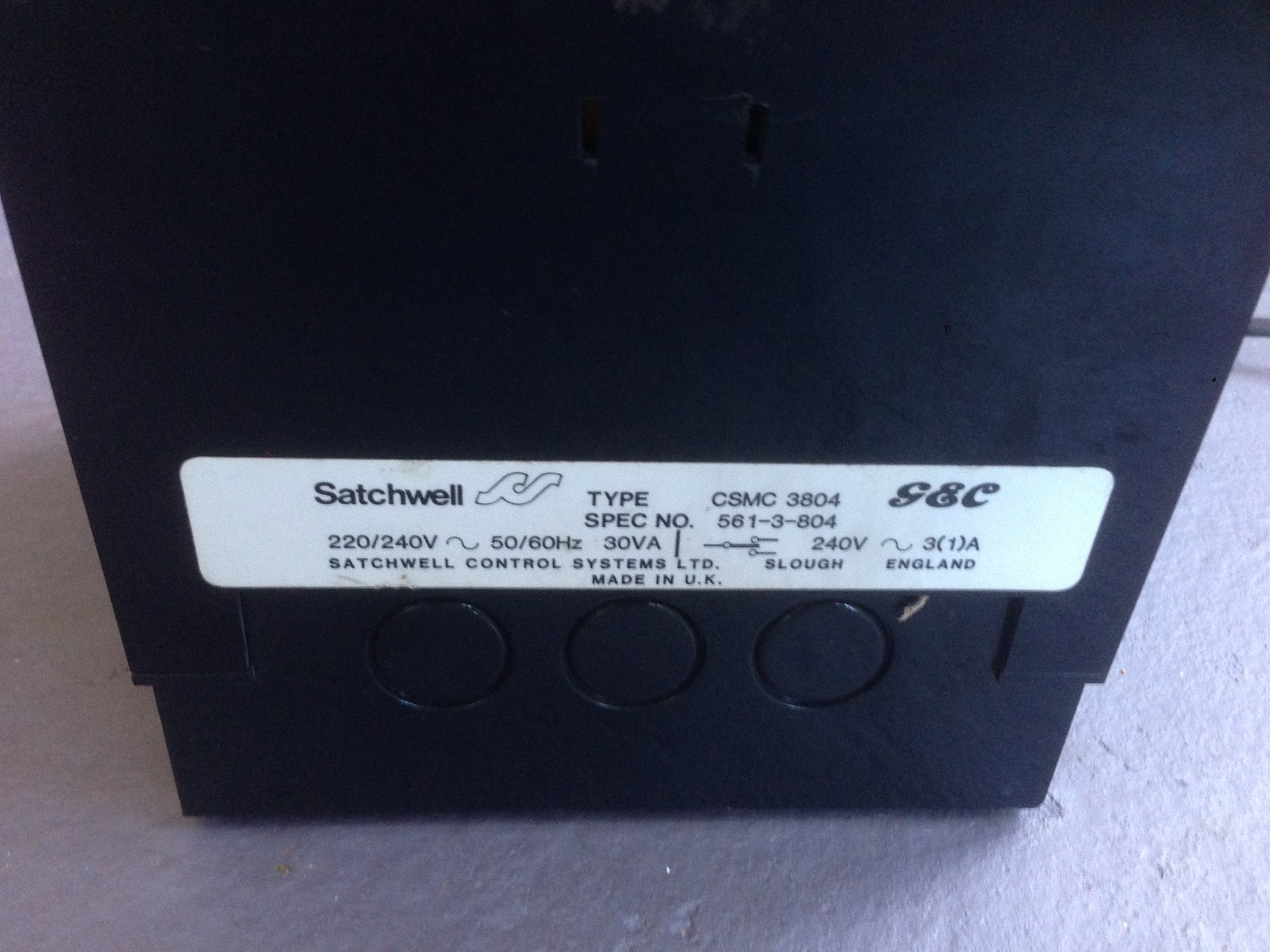 Schneider Satchwell CSMC 3804 Climatronic compensator Control panel #663