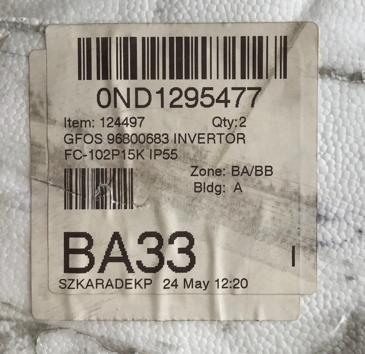 Danfoss Inverter Invertor IP55 15KW Variable Speed Drive 131n9517 #1343/3955