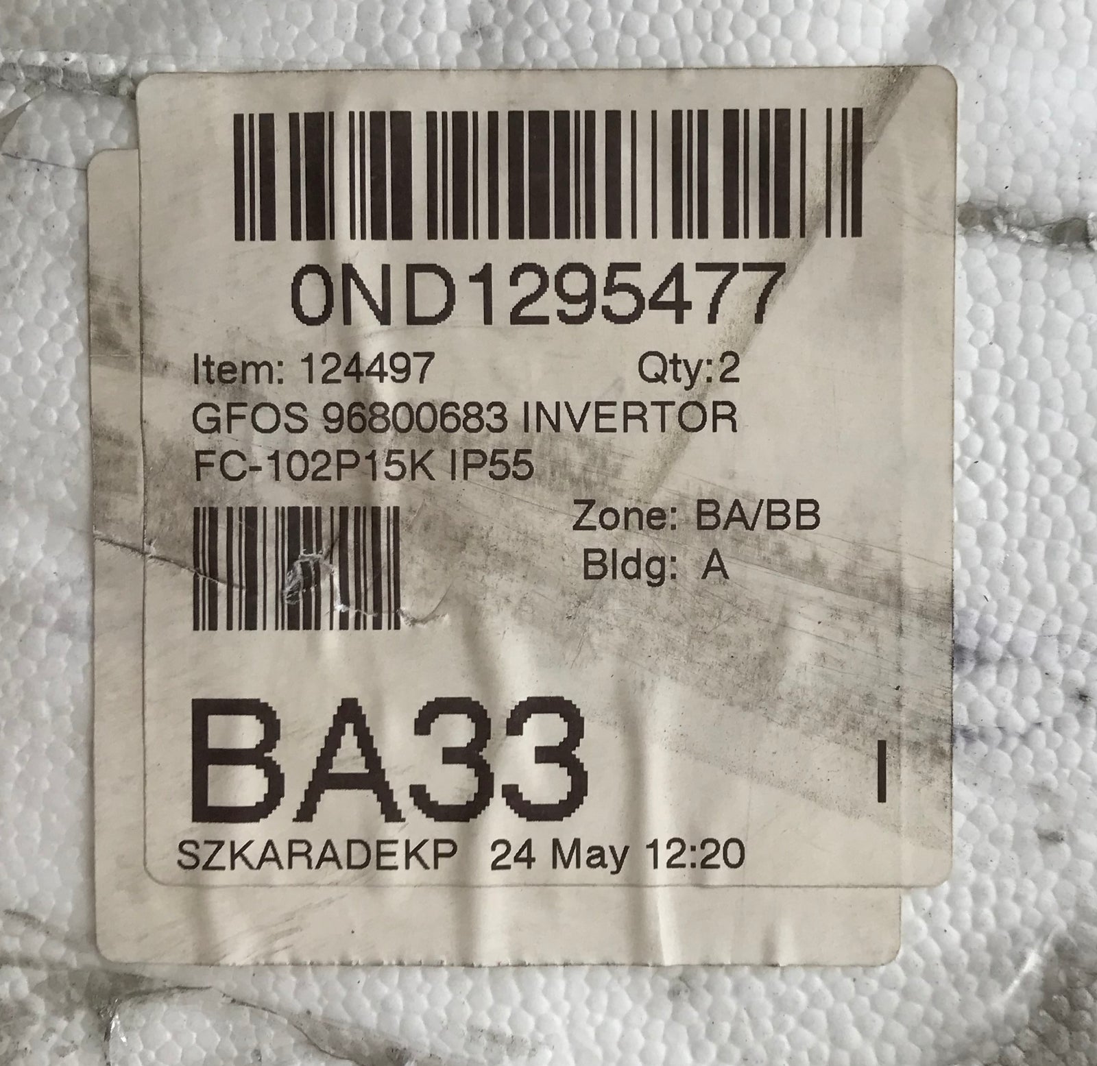 Danfoss Inverter Invertor IP55 15KW Variable Speed Drive 131n9517 #1343/3955