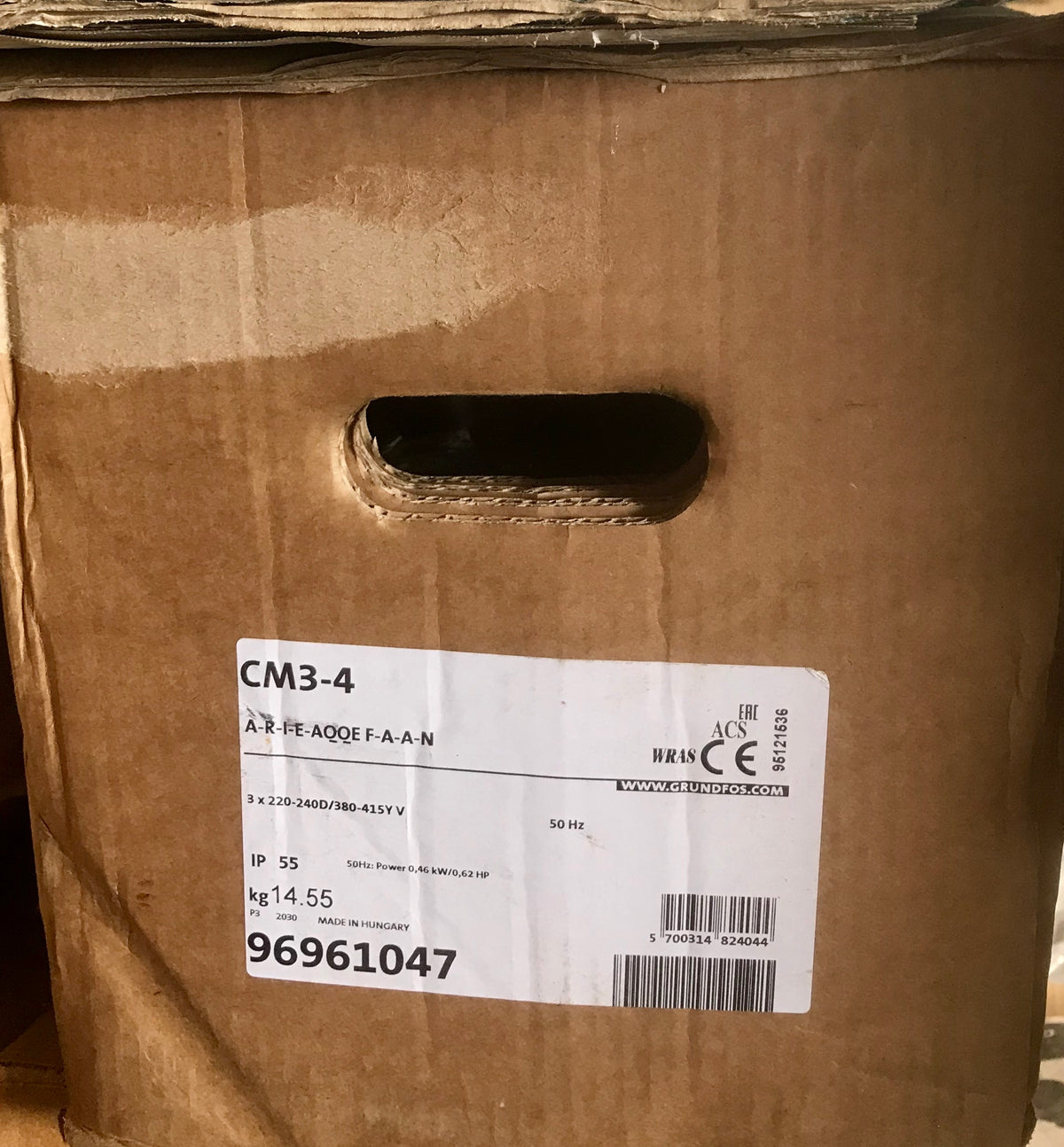 Grundfos CM 3-4 A R I E AQQE FAAN 96961047 Horizontal Multi-stage Pump 415v #2397