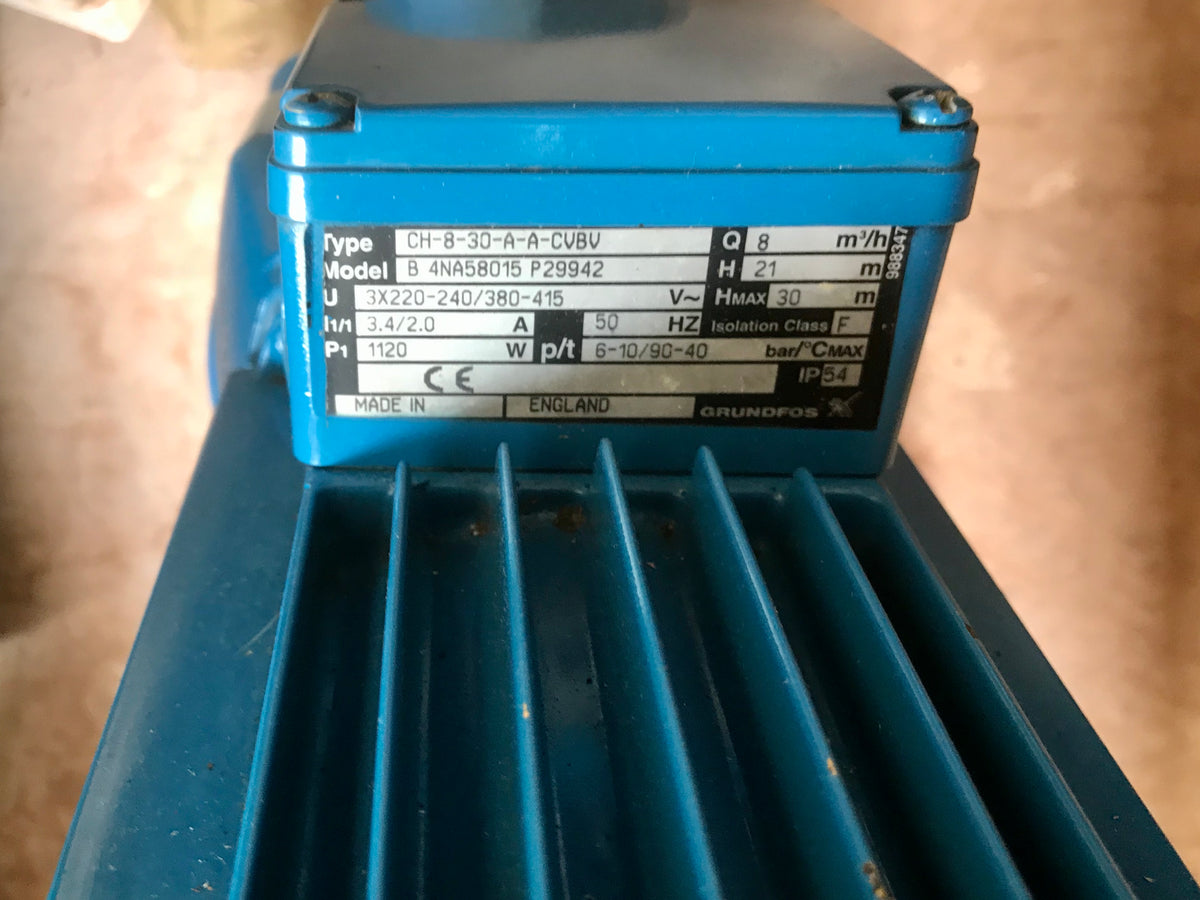 Grundfos CH8-30 A-A-CVBV Horizontal Multistage Pump 4NA58015 415v #2379