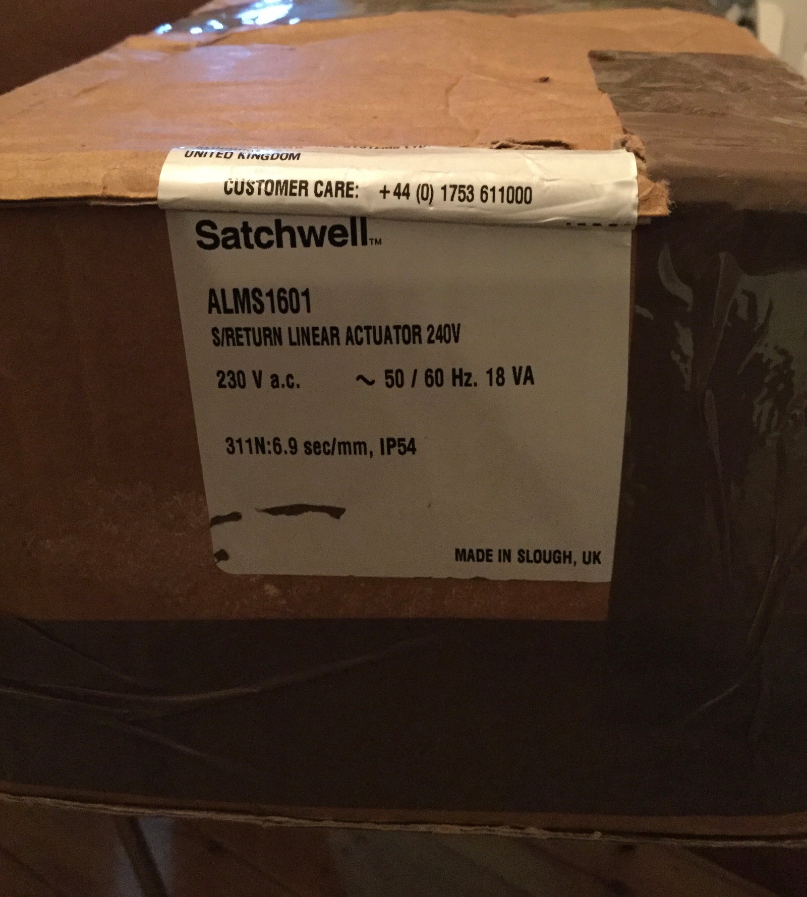 Satchwell Schneider ALMS 1601 Actuator 240v #698