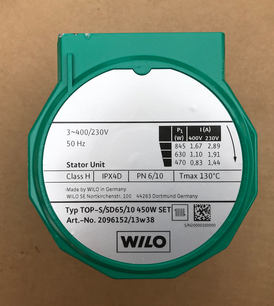 Wilo Pump Replacement Head stator unit TOP-S/SD 65/10 2096152 400v #1536 VAT