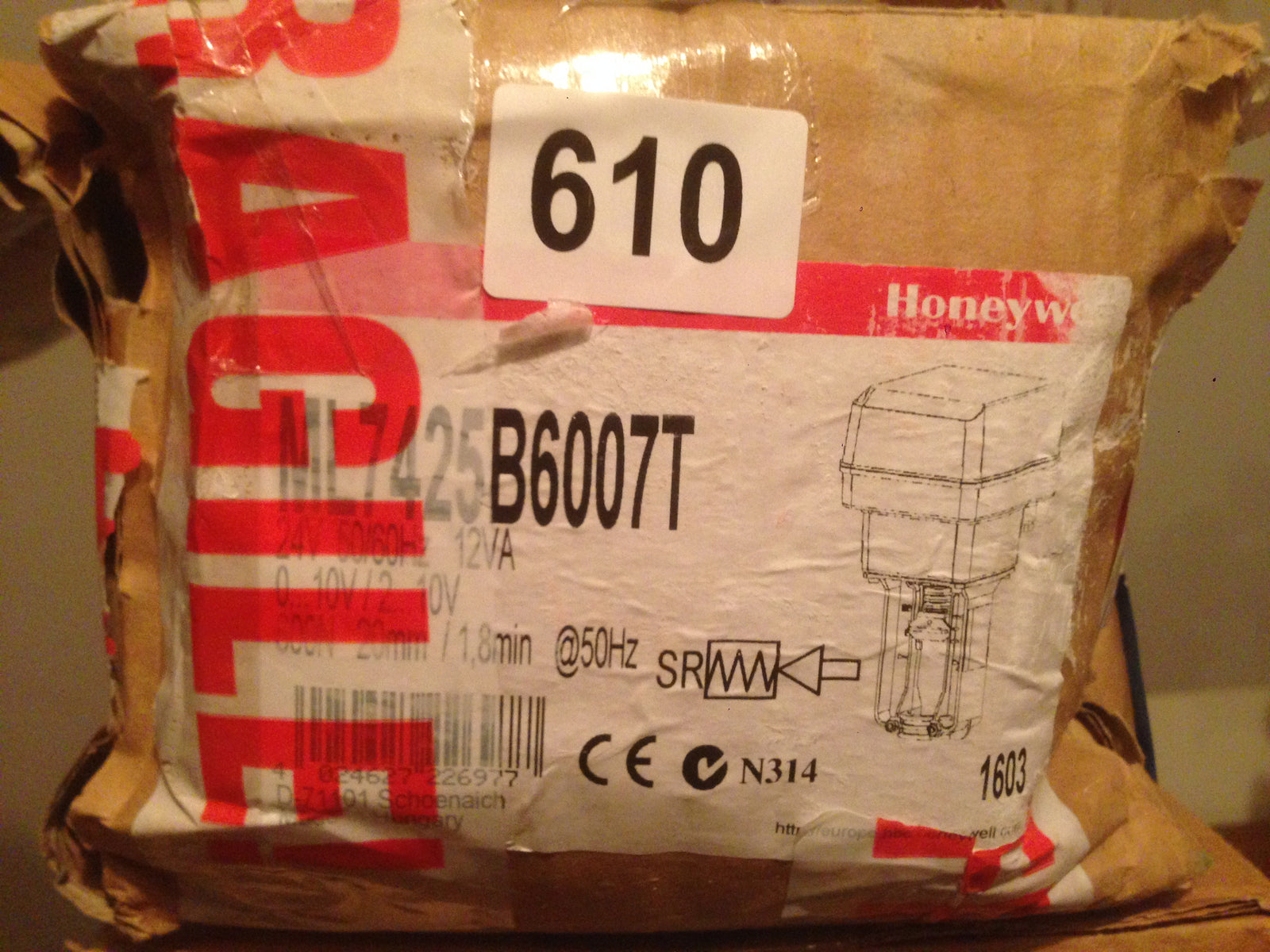 Honeywell Trend ML7425B6007T Actuator 24v #610