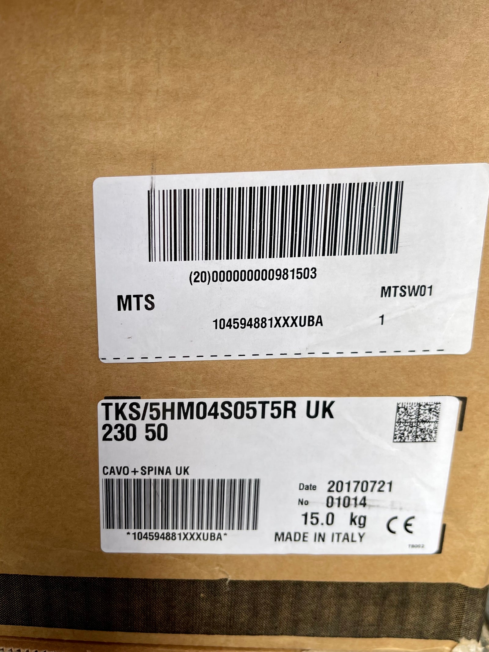 Lowara TKS 5HM04 S05T5R Teknospeed Horizontal Multistage Pump 230v 0.5kw 104594881 #2988