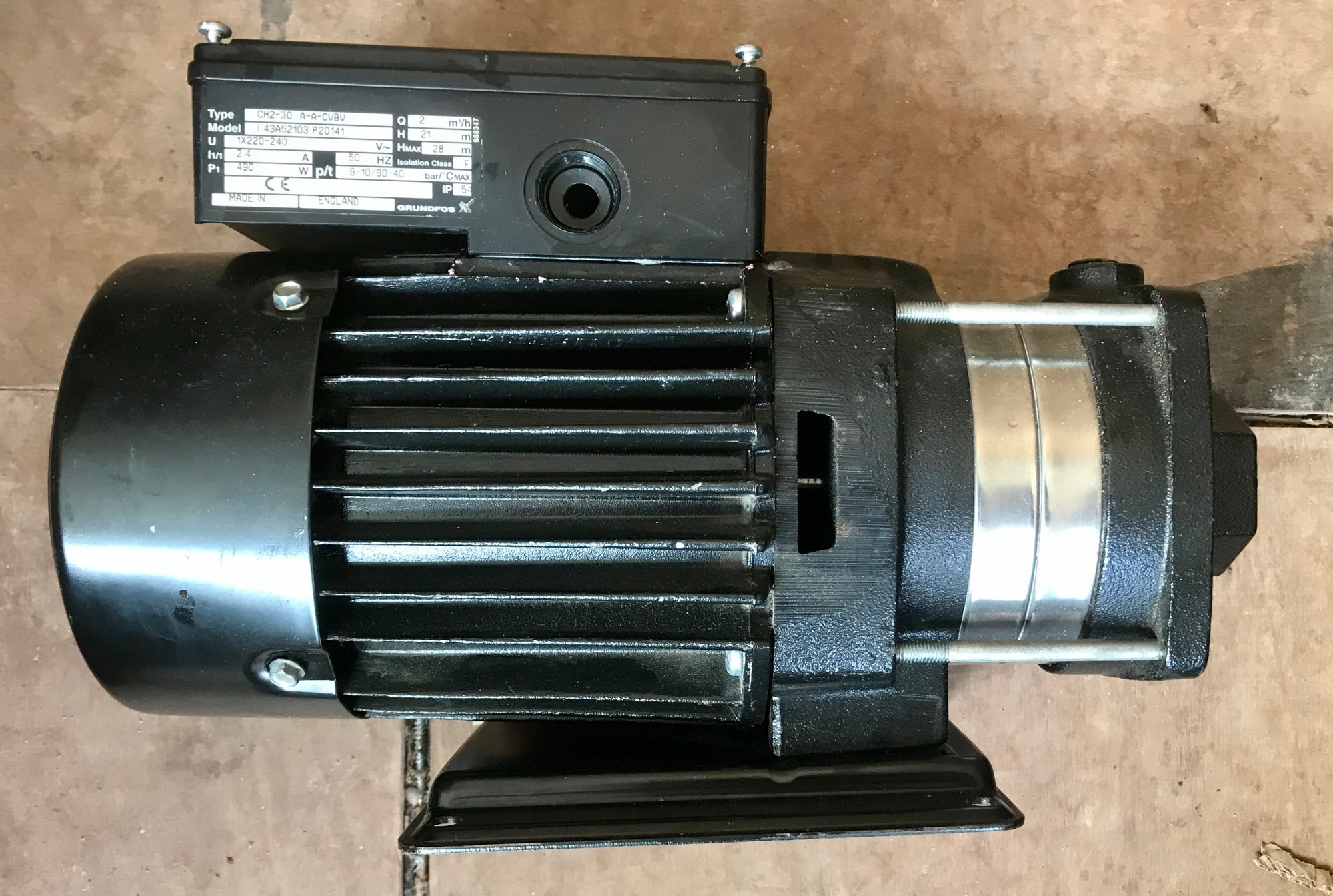 Grundfos CH2-30 A-A-CVBV Horizontal Multistage Pump 43A52103 240v #2342