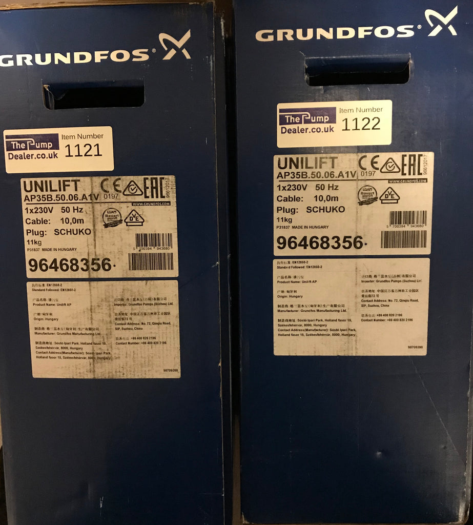 Grundfos Unilift AP 35B.50.06.A1V Dirty Water Pump with Floatswitch 240V 96468356 #1121