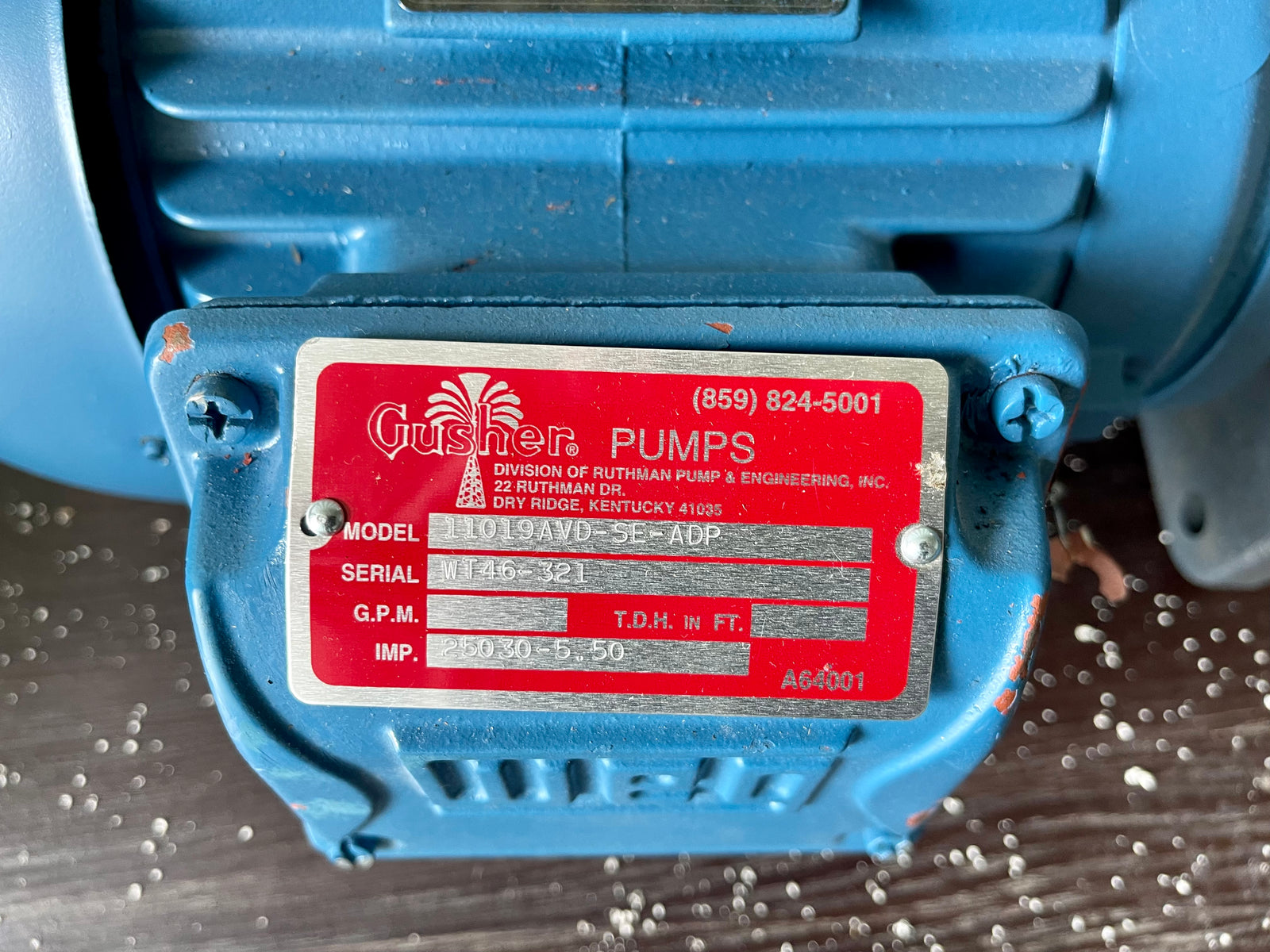 Gusher 11019 AVD-SE-ADP Wet End 5.50" 3450RPM Industrial Coolant Pump 3.7kw (5hp) #2993