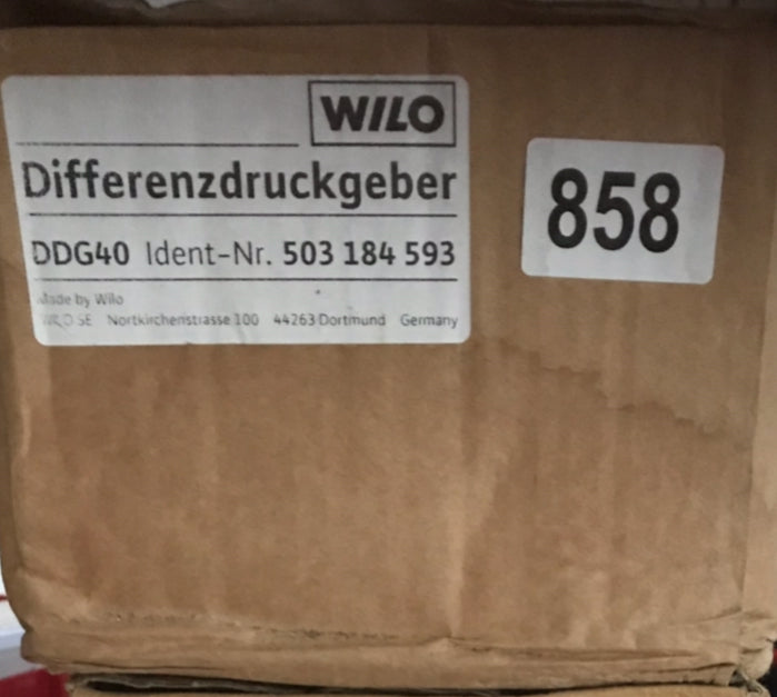 Wilo Differential Pressure Sensor Transducer DDG 40 503184593 Differenzdruck-Geber #858