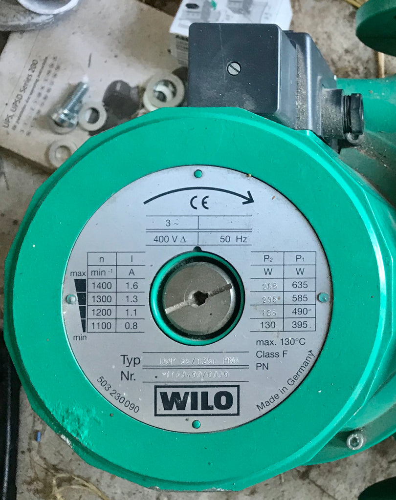 Wilo DOP 65/125r PN6 circulator Pump Replacement Head 1153490 400v #2063a