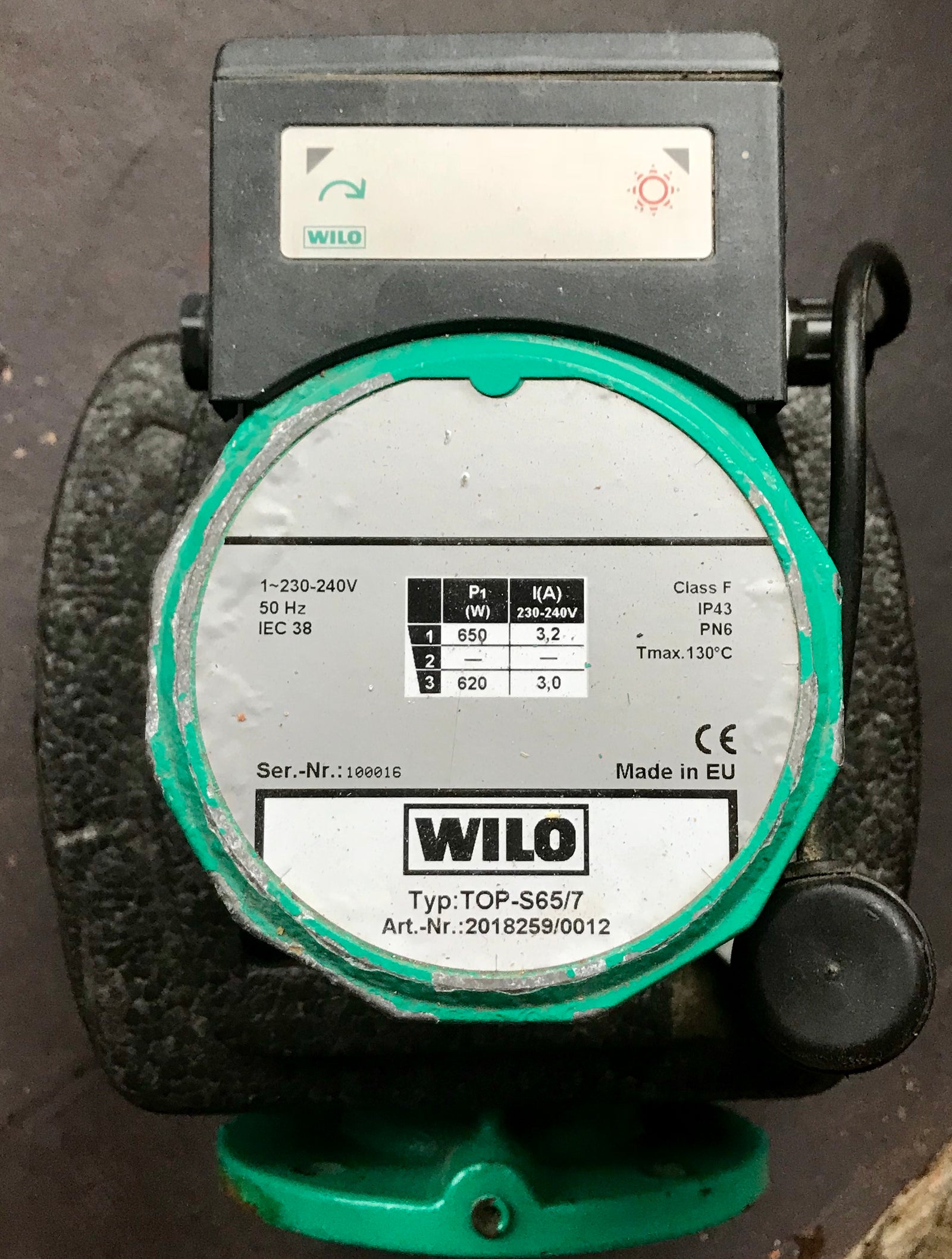 Wilo TOP-S 65/7 240v circulator pump DN65 2018259 #1321