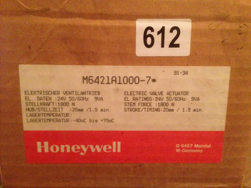 Honeywell Trend M6421A1000-7 Actuator 24v #612