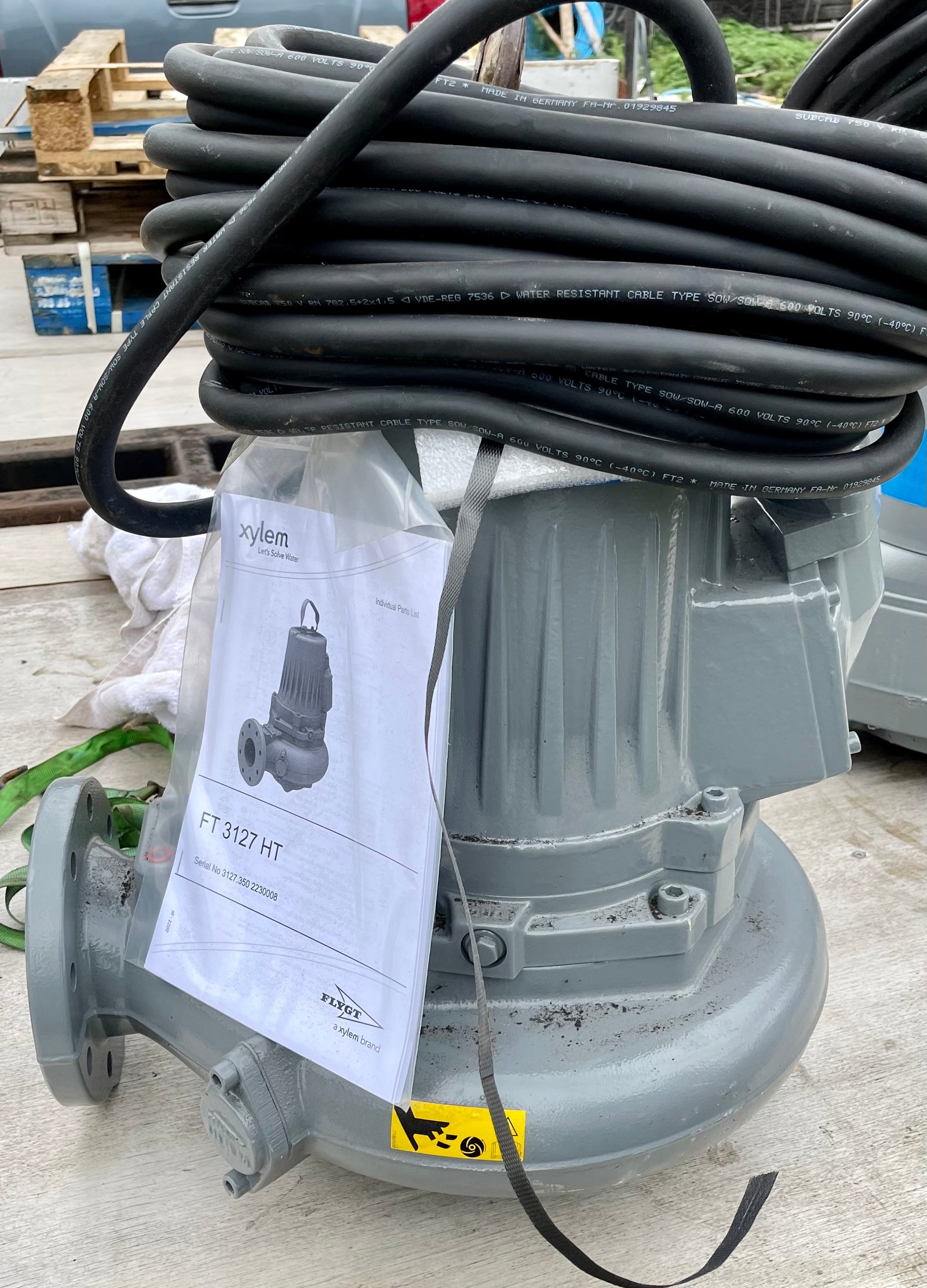 Flygt N 3127.350 HT 4.7kW 488 Chopper 400v submersible sewage pump #3178