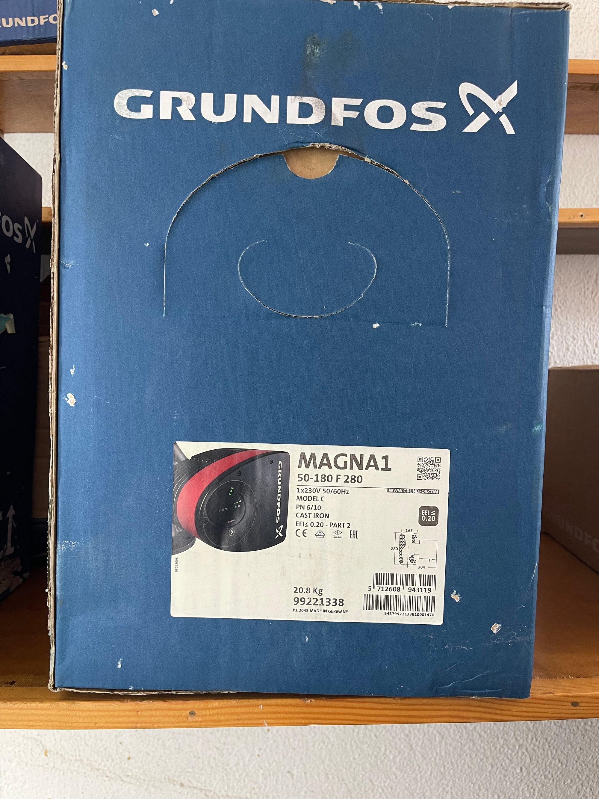 Grundfos Magna1 50-180 F 240V Circulator Pump 99221338 #3202