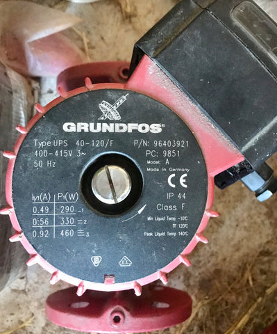 Grundfos UPS 40-120 f single head circulator pump 415v 96403921 #2065