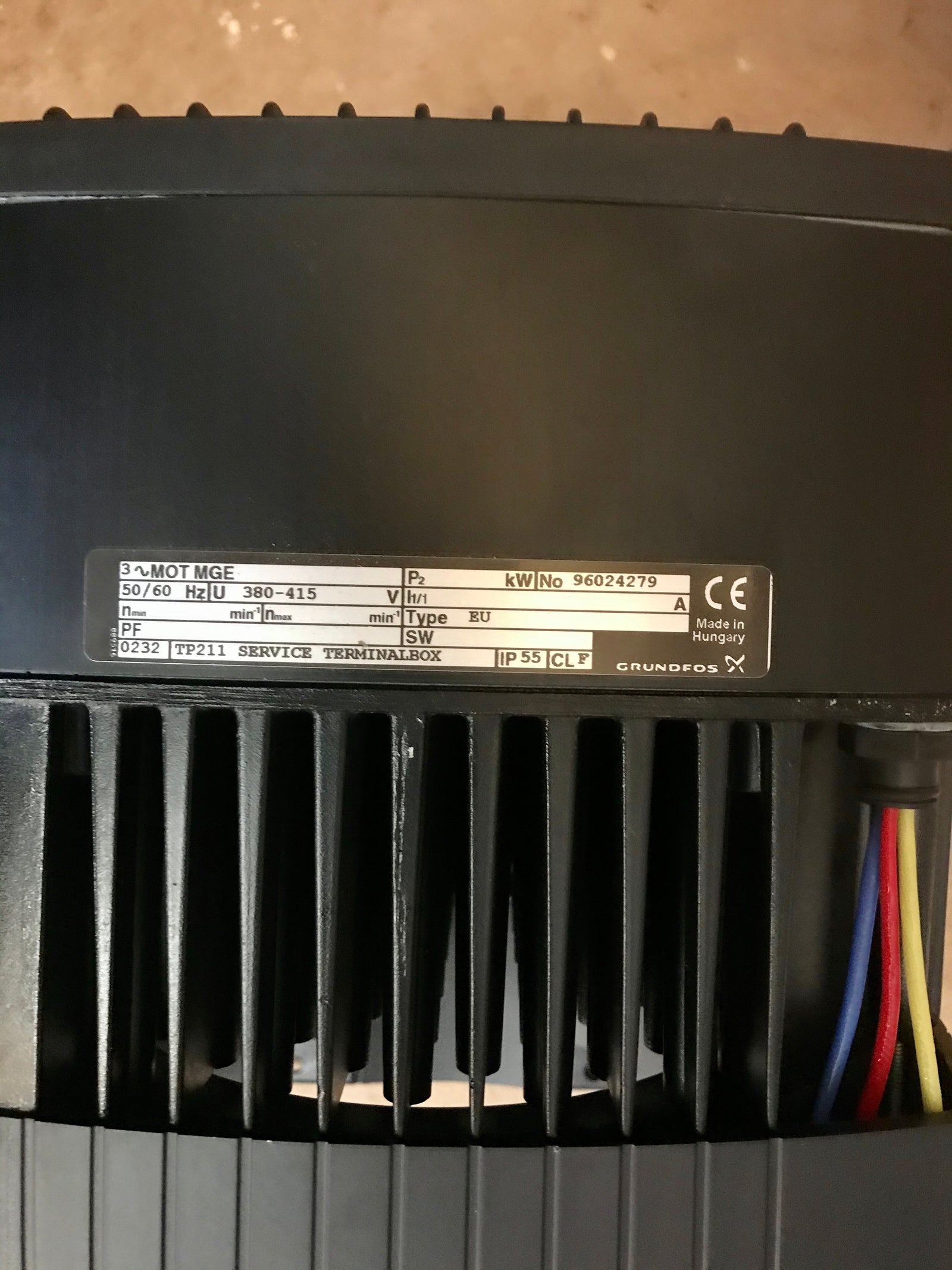 Grundfos MGE90SA Terminal Inverter Control Box 1.5kW for 85555706 415v #2477