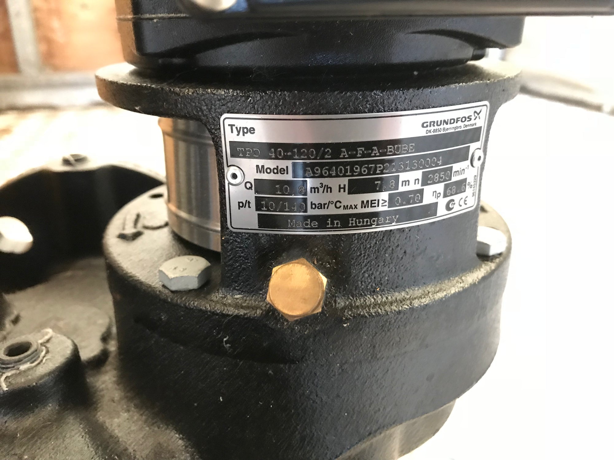 Grundfos TPD 40-120/2 A-F-A BUBE In Line Pump 415v 96401967 #1383