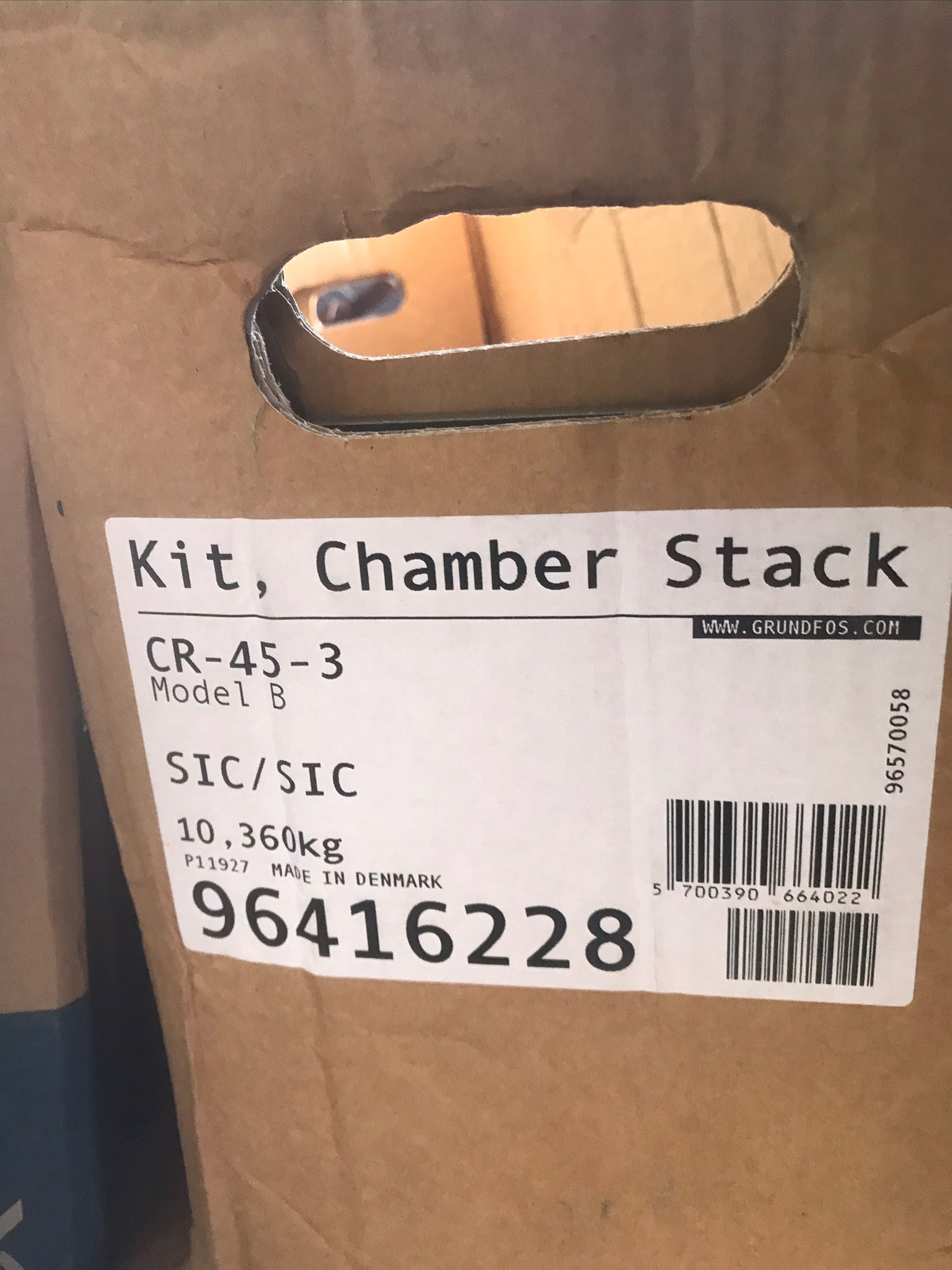 GRUNDFOS CR 45-3 CHAMBER STACK KIT 96416228 #2444