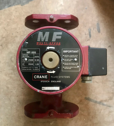 Crane MF-505 280mm 415v Circulator Pump Dn50 #2366