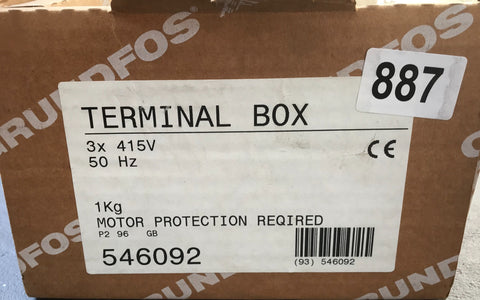 Grundfos UPS terminal Box 400v 415v UMC UPC 546092 #887
