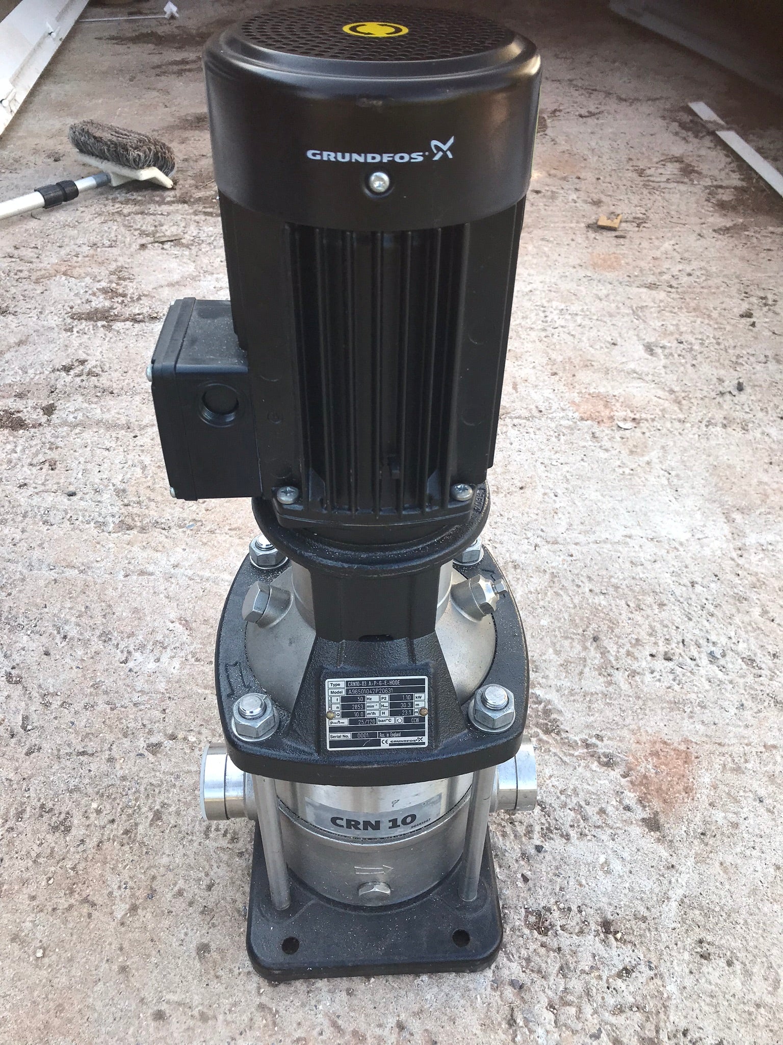 Grundfos CRN 10-03 Vertical Multistage Pump 96501042 415v #943