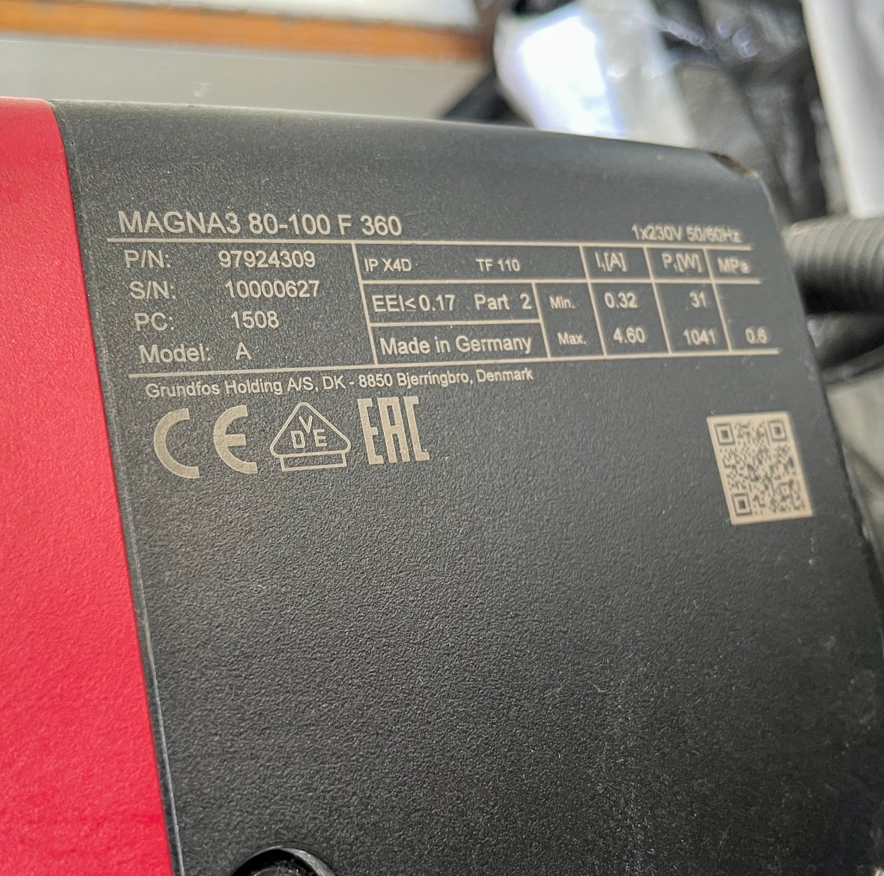 Grundfos Magna3 80-100 F Circulator Pump 230v 97924309 #3281 USED