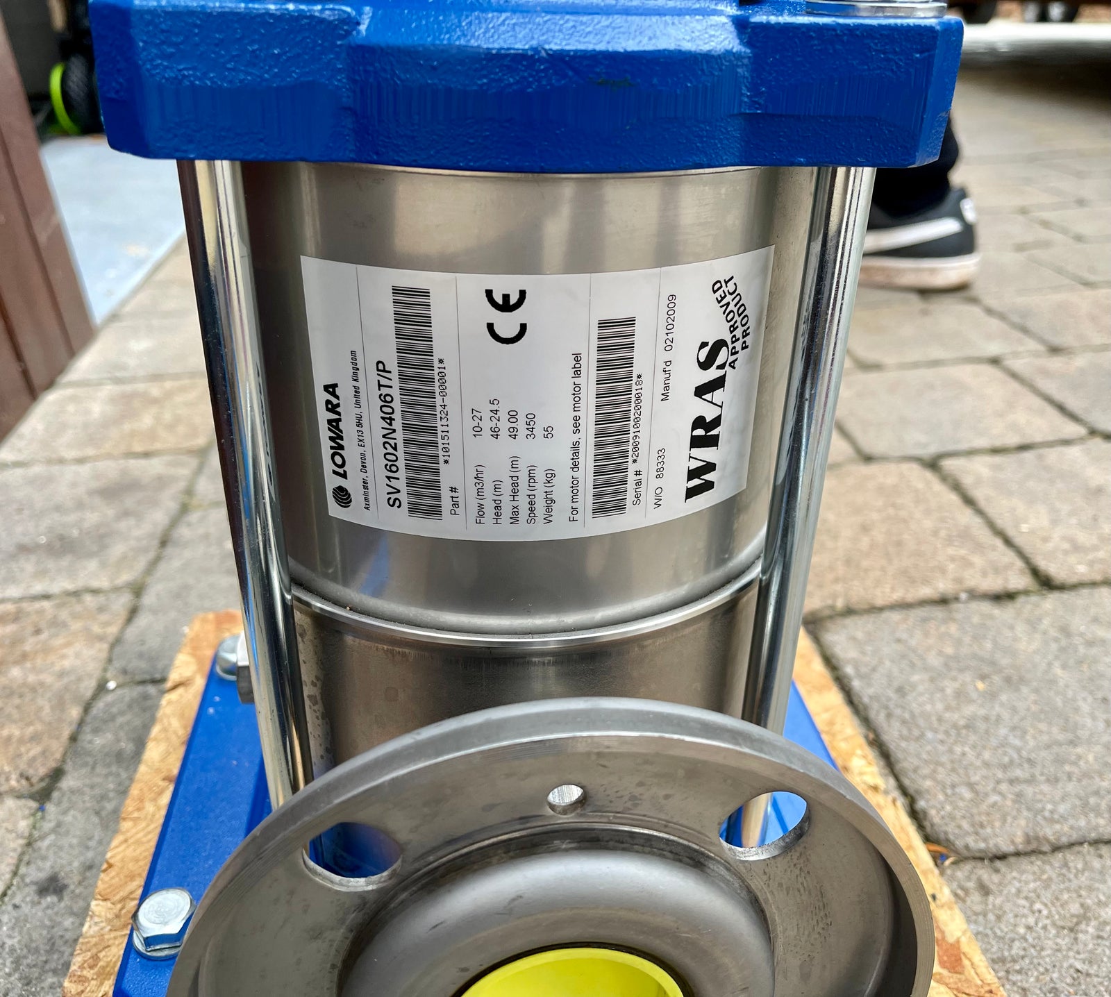 Lowara SV1602 N406T/P Vertical Multistage Pump 4kw #3379