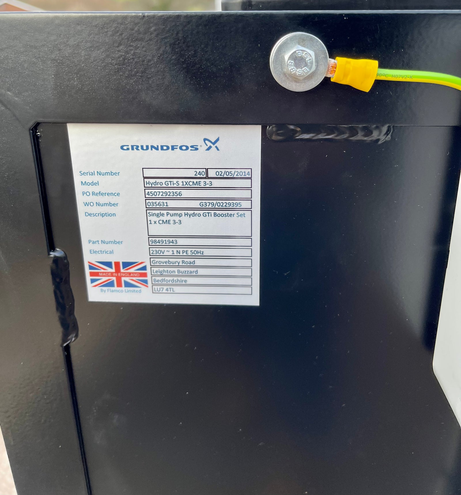 Grundfos Hydro GTI-E 1x CME 3-3 98491943 Booster Tank Set 230v 4 bar #3425 VAT